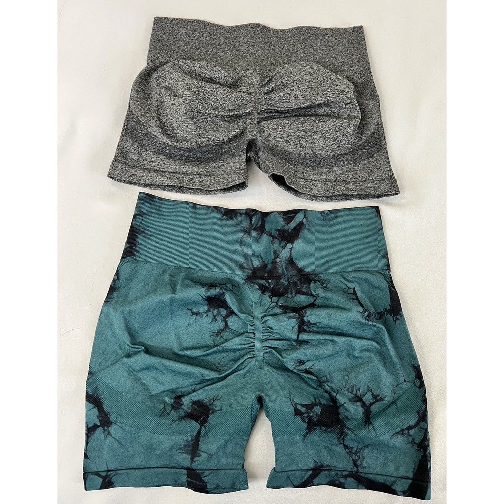 Lot‎ Of 2 Athletic Shorts Gym Training Sz XL Running Green / Gray